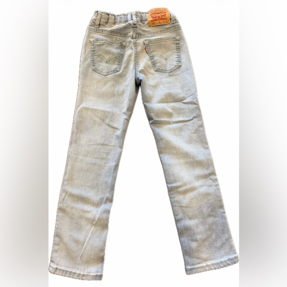 Levi's 502 Boys Sz 8 Reg Sky Blue Slim Straight Jeans - Picture 6 of 8